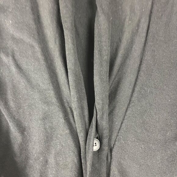 Antony Morato Cardigan Sweater Mens Large Black Knit Button Front Shawl Collar - Picture 5 of 13